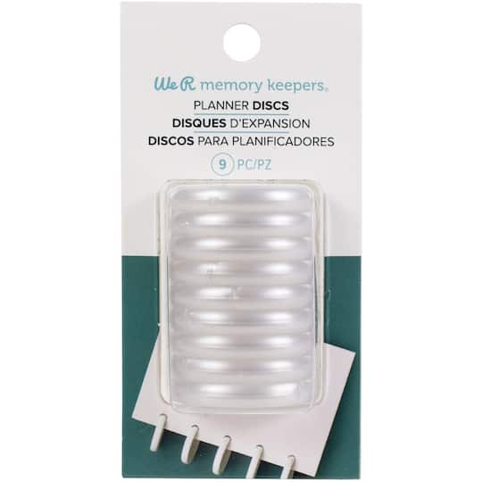 We R Memory Keepers&#xAE; Pearl Crop-A-Dile Power Punch Planner Discs, 9ct.